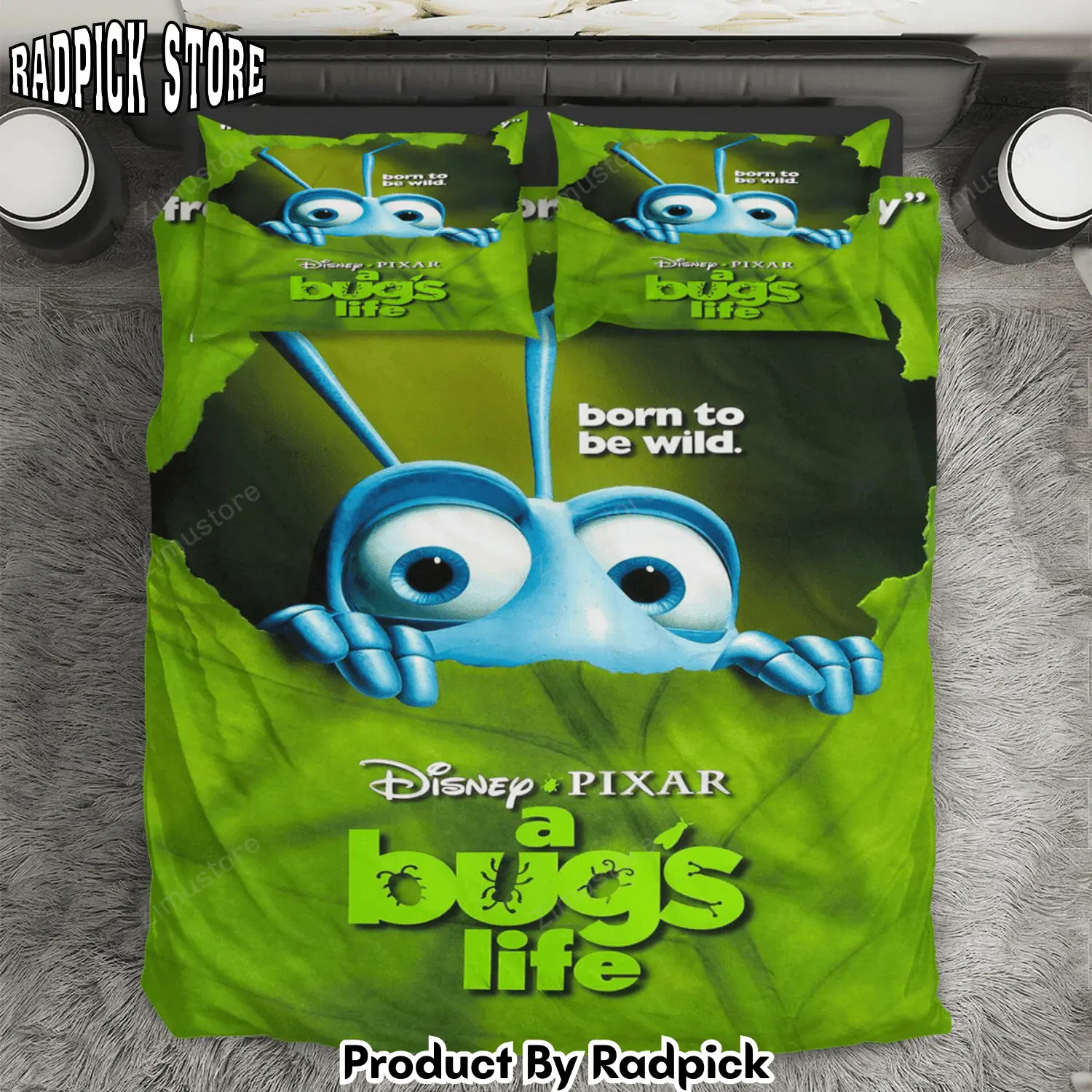 Radpick a bugs life poster 2 3pcs 3pcs bedding set duvet cover and pillow cases gift for fan rp3278930